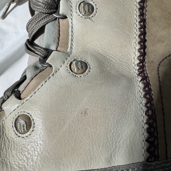 Merrell Puffin Lace High Lavender Boots Cream and Lavender Fleece Size 10 - Picture 4 of 15